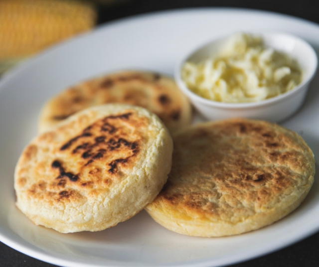 Colombian Arepas, traditional recipe 