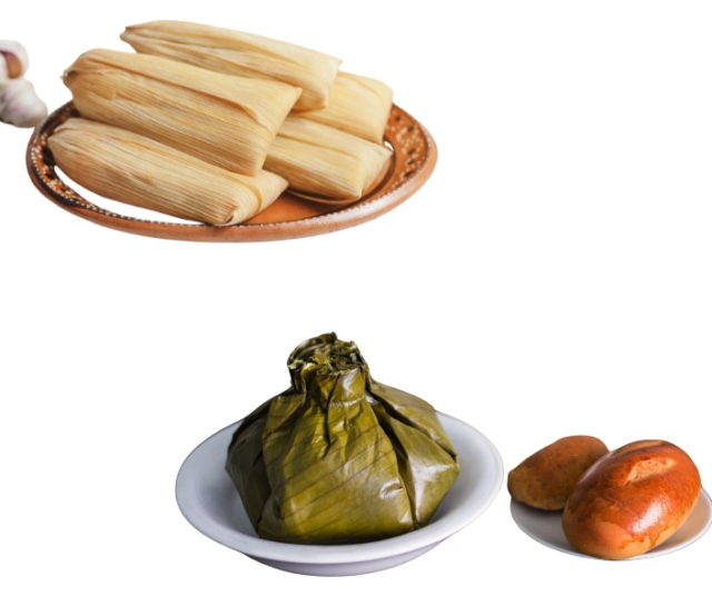 What is the difference between the Mexican tamale and the Colombian tamale? 