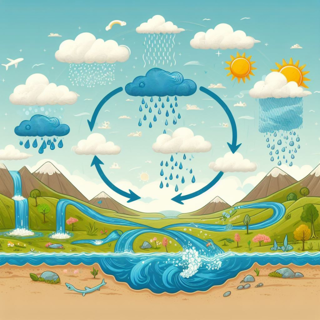 How does the water cycle work? 